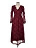 steele. 100% Polyester Burgundy Casual Dress Size M - photo 1