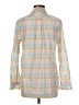 J.Crew Checkered-gingham Green Long Sleeve Blouse Size 6 - photo 2