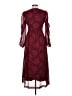 steele. 100% Polyester Burgundy Casual Dress Size M - photo 2