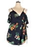 Fashion Nova 100% Polyester Tropical Blue Romper Size 3X - photo 1