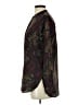 Larry Levine 100% Polyester Paisley Burgundy Long Sleeve Blouse Size S - photo 5