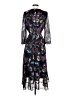 NY Collection 100% Polyester Floral Black Cocktail Dress Size S - photo 2