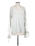 French Connection 100% Cotton Silver Pullover Sweater Size S - photo 1