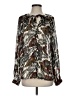 Scotch & Soda 100% Polyester Brown Long Sleeve Blouse Size Sm (1) - photo 1