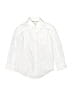 Cat & Jack Solid White Long Sleeve Button-Down Shirt Size 4 - 5 - photo 1