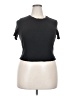 Shein Curve Black Short Sleeve Top Size 18 Plus (3) - photo 1