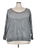 Active 100% Cotton Metallic Gray Pullover Sweater Size 26 - 28 - photo 1