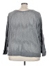 Active 100% Cotton Metallic Gray Pullover Sweater Size 26 - 28 - photo 2