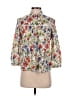 Zara Basic Floral Ivory 3/4 Sleeve Blouse Size XS - photo 1