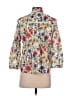 Zara Basic Floral Ivory 3/4 Sleeve Blouse Size XS - photo 2