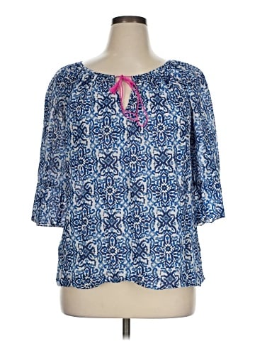 Milly 3/4 Sleeve Blouse (view 1)