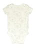 Carter's 100% Cotton Print Ivory Short Sleeve Onesie 3-6 MO / 6 MO - photo 1