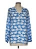Lilly Pulitzer Blue Long Sleeve Blouse Size L - photo 1