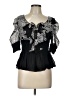 Assorted Brands Black 3/4 Sleeve Blouse Size L - photo 1