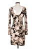 Jennifer Lopez Graphic Brown Casual Dress Size S - photo 2