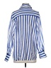 MNG Stripes Blue Long Sleeve Blouse Size 4 - photo 2