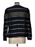 Albert Nipon Black Blue Long Sleeve Top Size 10 - photo 2