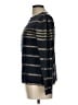 Albert Nipon Black Blue Long Sleeve Top Size 10 - photo 5