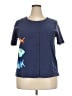 Cellabie Blue Short Sleeve Top Size XXL - photo 1