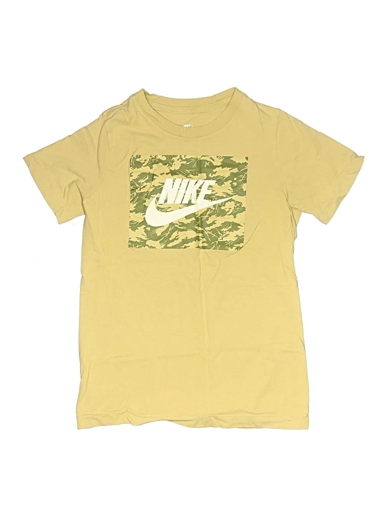 Pre-owned Nike Kids' Short Sleeve T-shirt In Gold