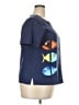 Cellabie Blue Short Sleeve Top Size XXL - photo 4