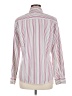 Foxcroft 100% Cotton Chevron-herringbone Pink Long Sleeve Blouse Size 10 - photo 2