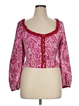 Free People 3/4 Sleeve Blouse