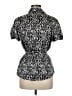 Cato Animal Print Black Short Sleeve Blouse Size M - photo 2