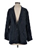 Corey Lynn Calter 100% Cotton Plaid Blue Blazer Size S - photo 1