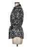 Cato Animal Print Black Short Sleeve Blouse Size M - photo 5