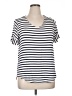 Green Envelope Stripes White Short Sleeve T-Shirt Size 1X - photo 1