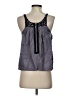 Rebecca Taylor 100% Silk Black Sleeveless Top Size 2 - photo 2