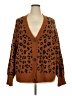 Old Navy Animal Print Brown Cardigan Size 2X - photo 1