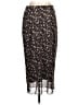 Torrid 100% Polyester Floral Black Casual Skirt Size Med Plus (00) - photo 1