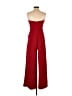 Express Solid Red Jumpsuit Size S - photo 2