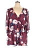 Bailey Blue 100% Polyester Floral Burgundy Romper Size XL - photo 1