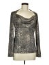 Cache Silver Long Sleeve Top Size M - photo 1