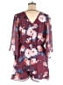 Bailey Blue 100% Polyester Floral Burgundy Romper Size XL - photo 2
