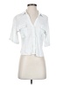 Moa Moa White Short Sleeve Blouse Size S - photo 1