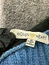 Woven Heart Color Block Stripes Multi Color Blue Cardigan Size S - photo 4