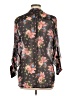 Kut from the Kloth 100% Polyester Floral Black 3/4 Sleeve Blouse Size L - photo 2