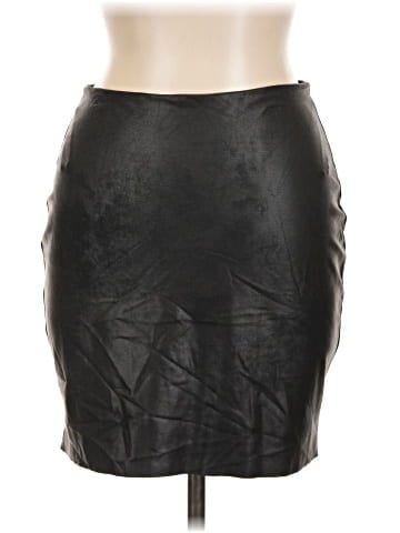 Gianni Bini Faux Leather Skirt (view 1)