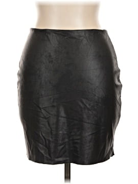 Gianni Bini Faux Leather Skirt (view 2)