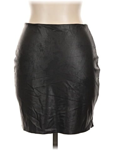 Gianni Bini Faux Leather Skirt (view 2)