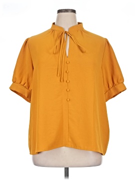 Shein Curve Short Sleeve Blouse