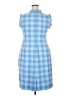J.Crew Checkered-gingham Blue Casual Dress Size 18 - photo 2