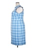 J.Crew Checkered-gingham Blue Casual Dress Size 18 - photo 5