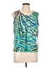Kasper Green Sleeveless Blouse Size L - photo 1