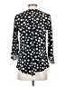 SJS Polka Dots Black 3/4 Sleeve Blouse Size S - photo 2