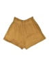 Cleobella Solid Gold Khaki Shorts Size S - photo 2